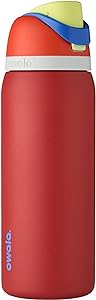 Owala FreeSip Insulated Stainless Steel Water Bottle with Straw for Sports and Travel, BPA-Free, 32-oz, Jetski v